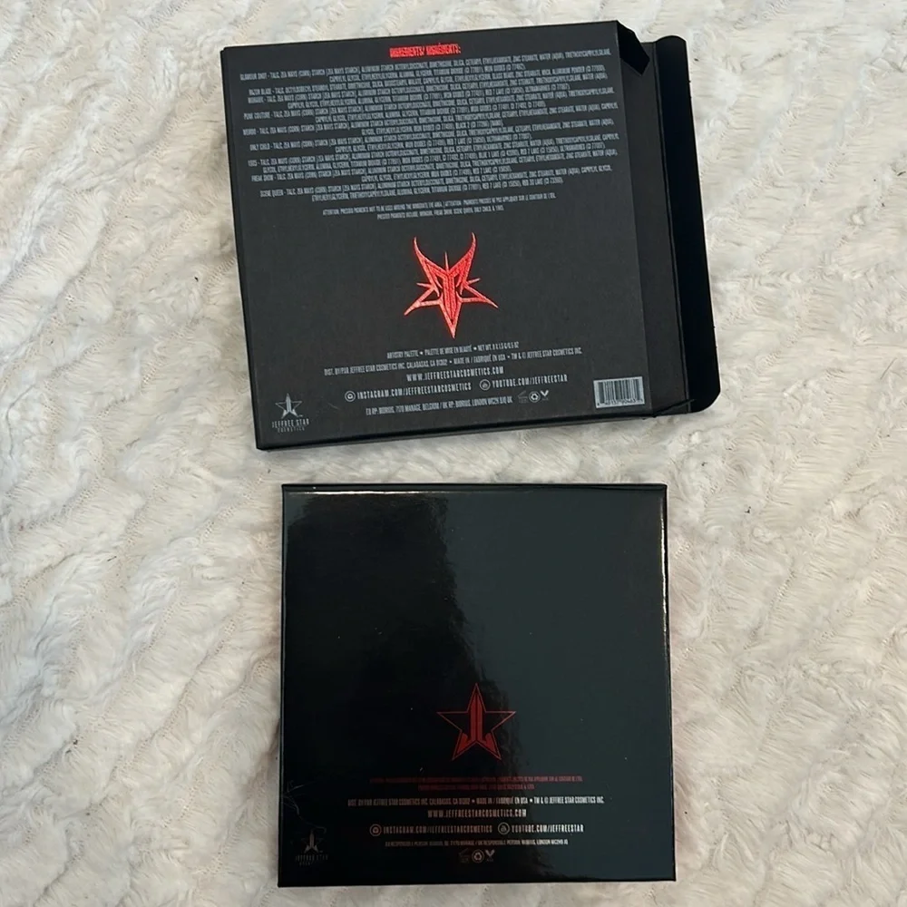 Jeffree Star cosmetics, weirdo, artistry, eyeshadow, palette new inbox 9 colors